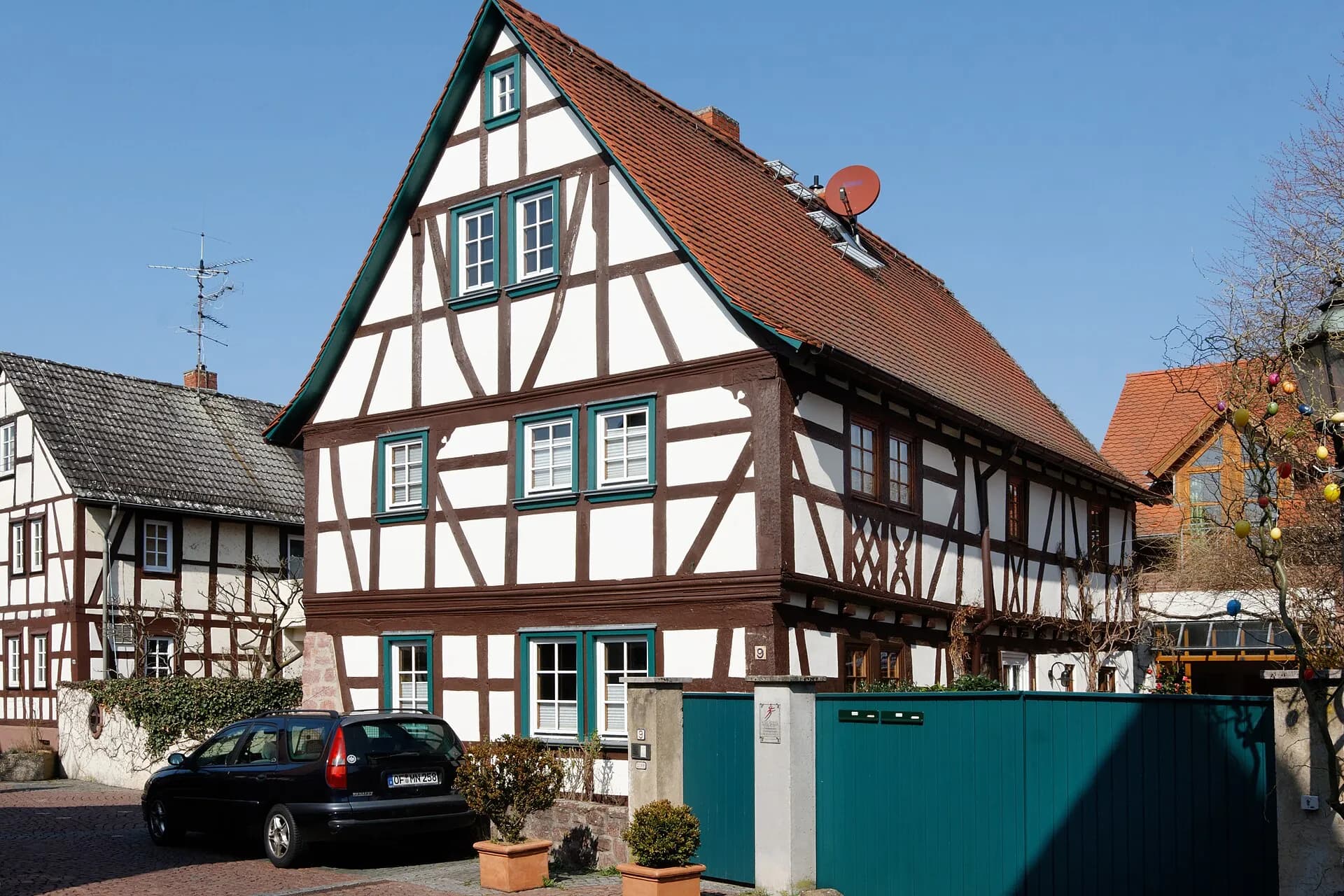 Fachwerkhaus Wassergasse 9 in Langen von der Straße