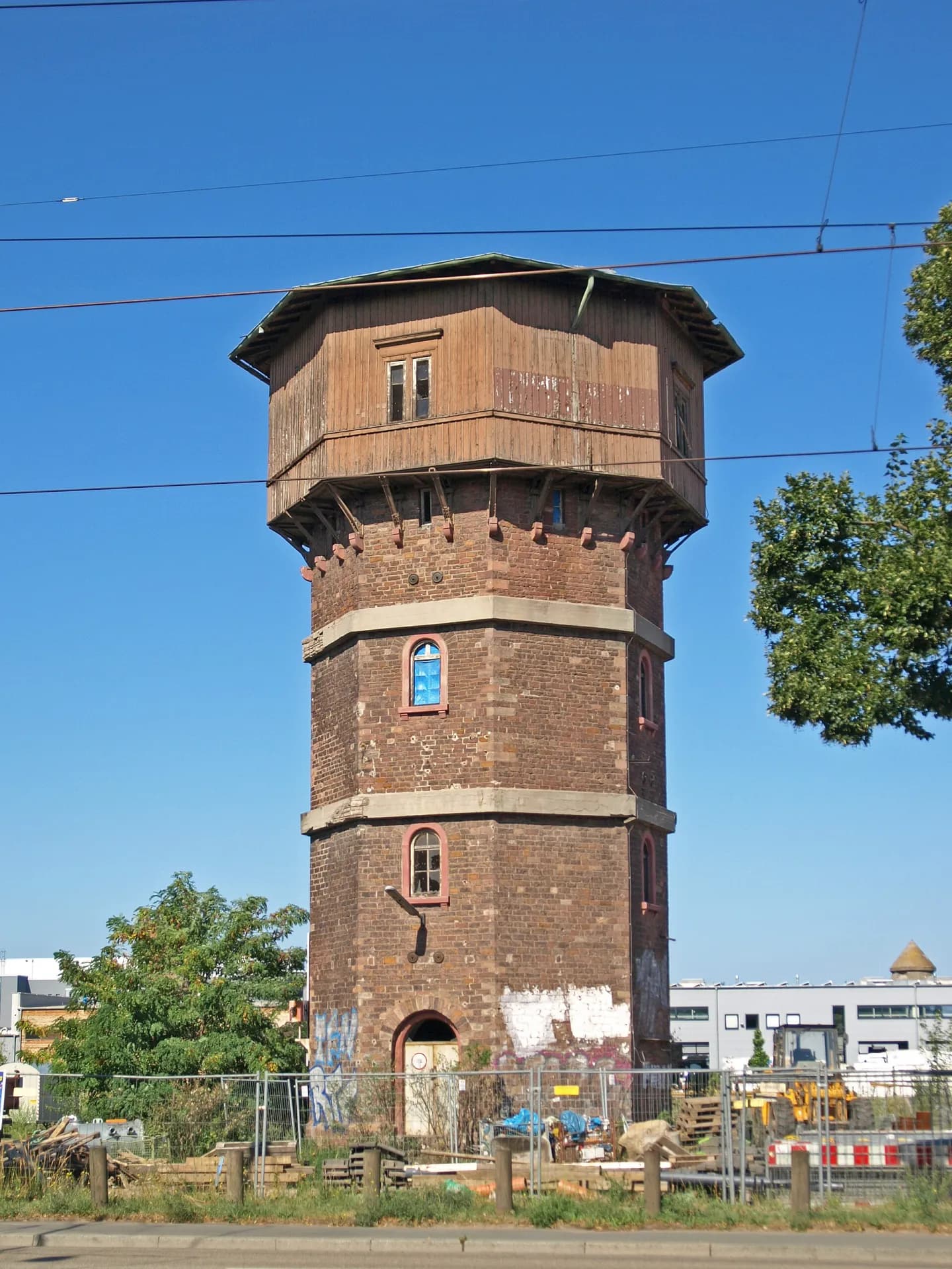 Wasserturm an der Frankfurter Straße in Darmstadt-Nord