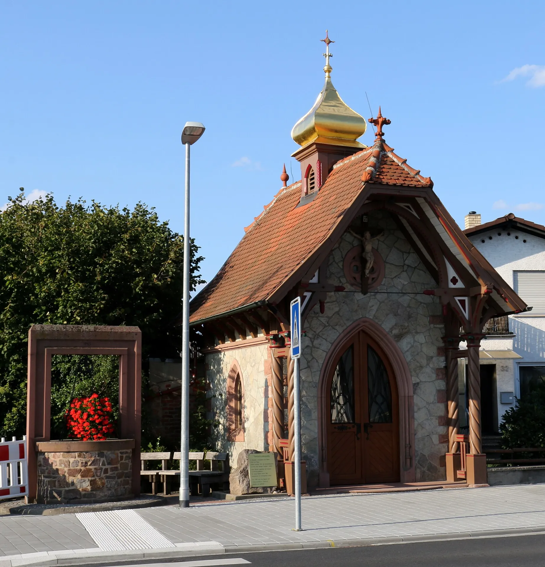 Wendelinuskapelle im Sommer in Dieburg