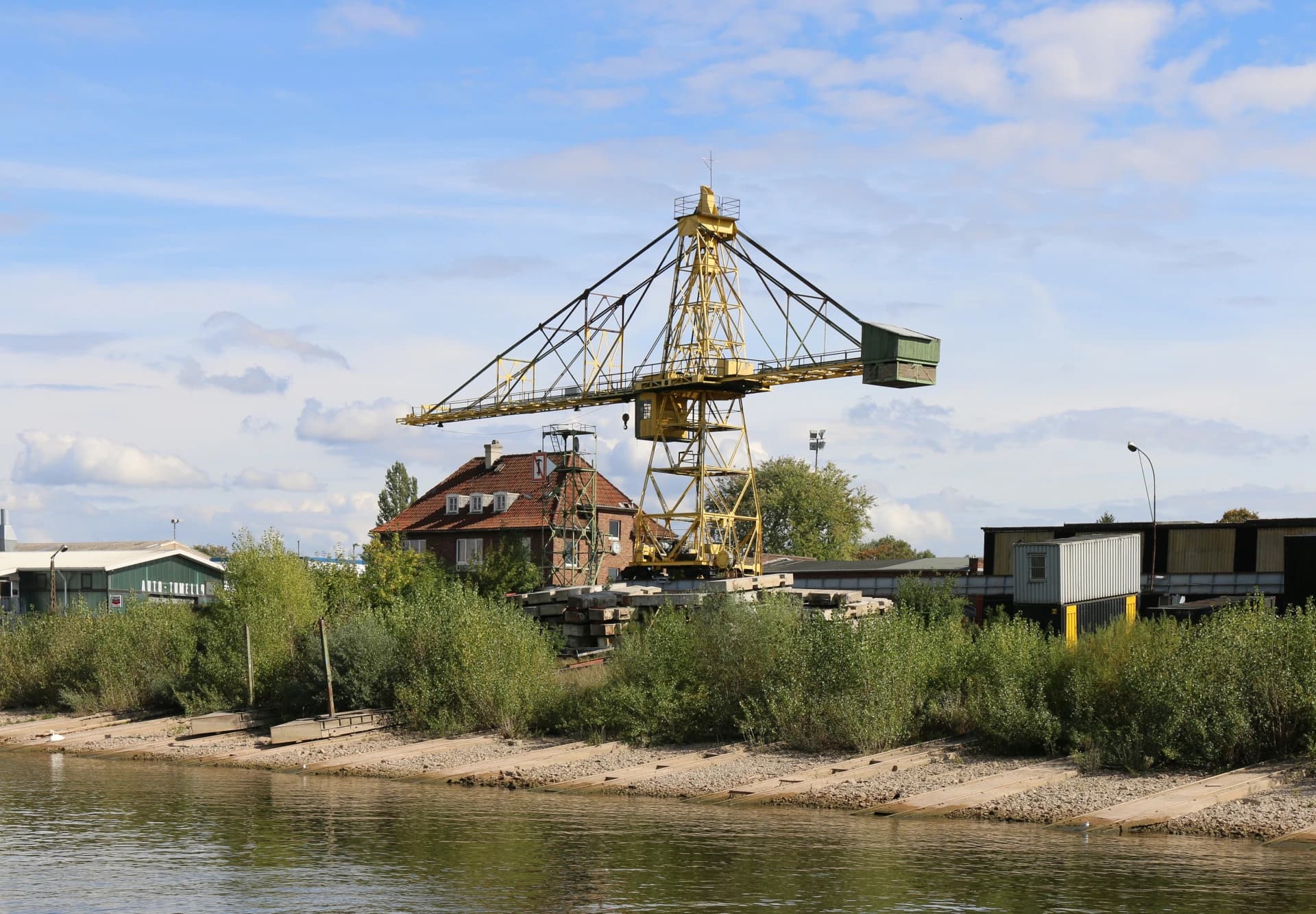 Werftkran der Schiffswerft in Gustavsburg