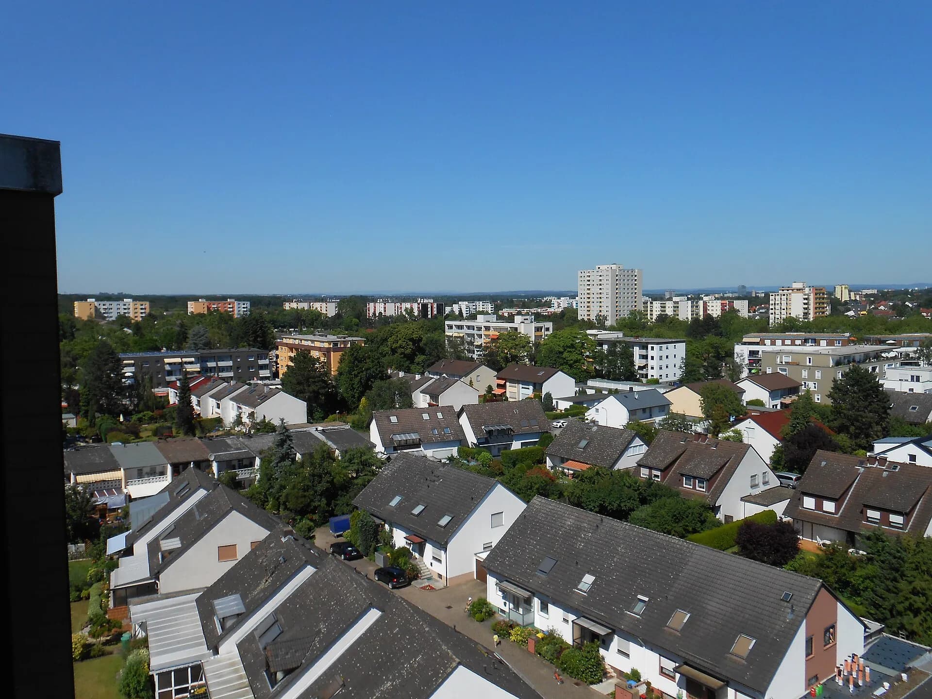 Blick über die Weststadt in Hanau-Kesselstadt