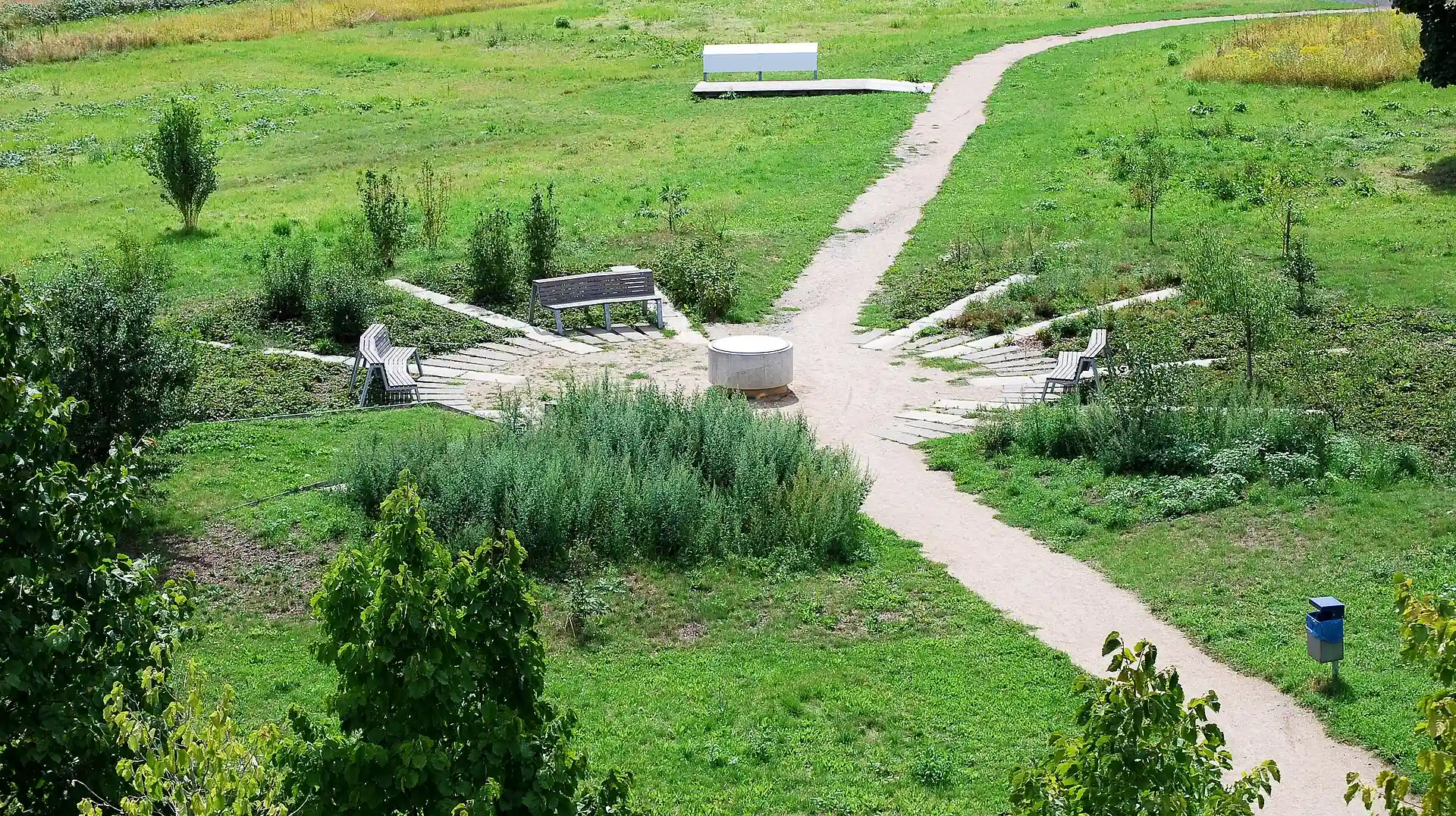 Wegenetz der Wetterpark-Anlage in Offenbach