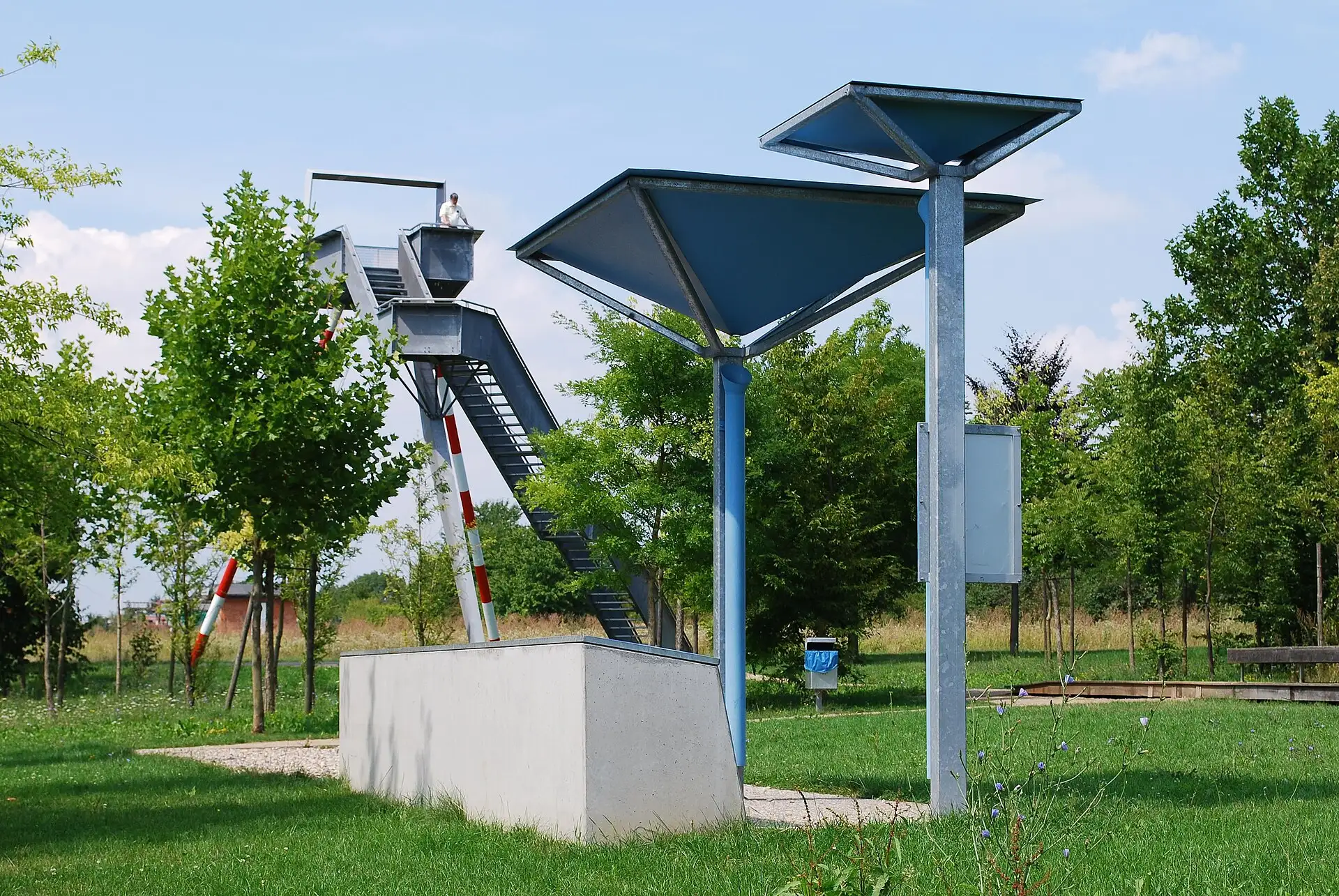 Stationen im Wetterpark in Offenbach