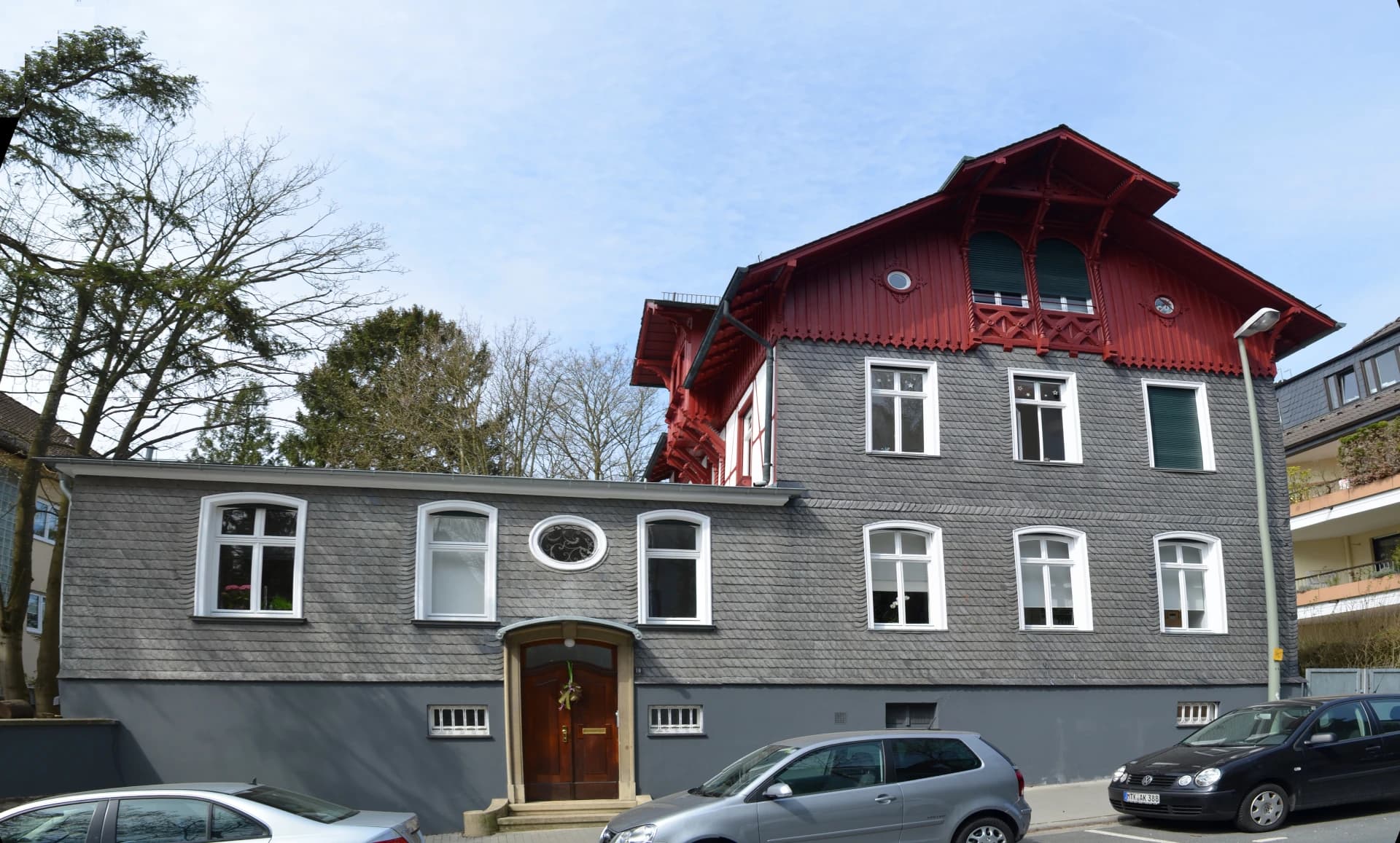 Gebäude an der Wiesbadener Straße in Königstein im Taunus