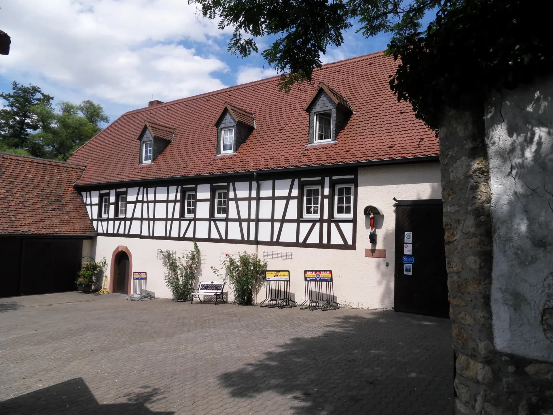 Fachwerkgebäude der Wiesenmühle in Flörsheim am Main