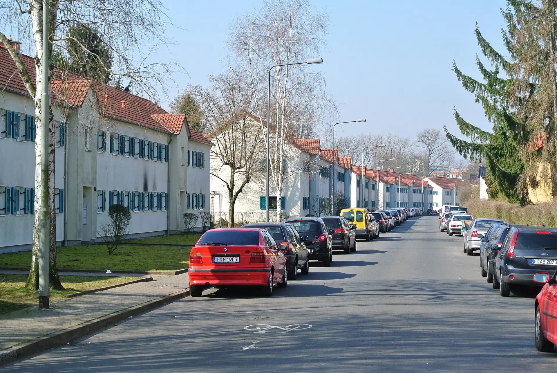 Elsterstraße in der Eduard-Wildermuth-Siedlung in Frankfurt Griesheim