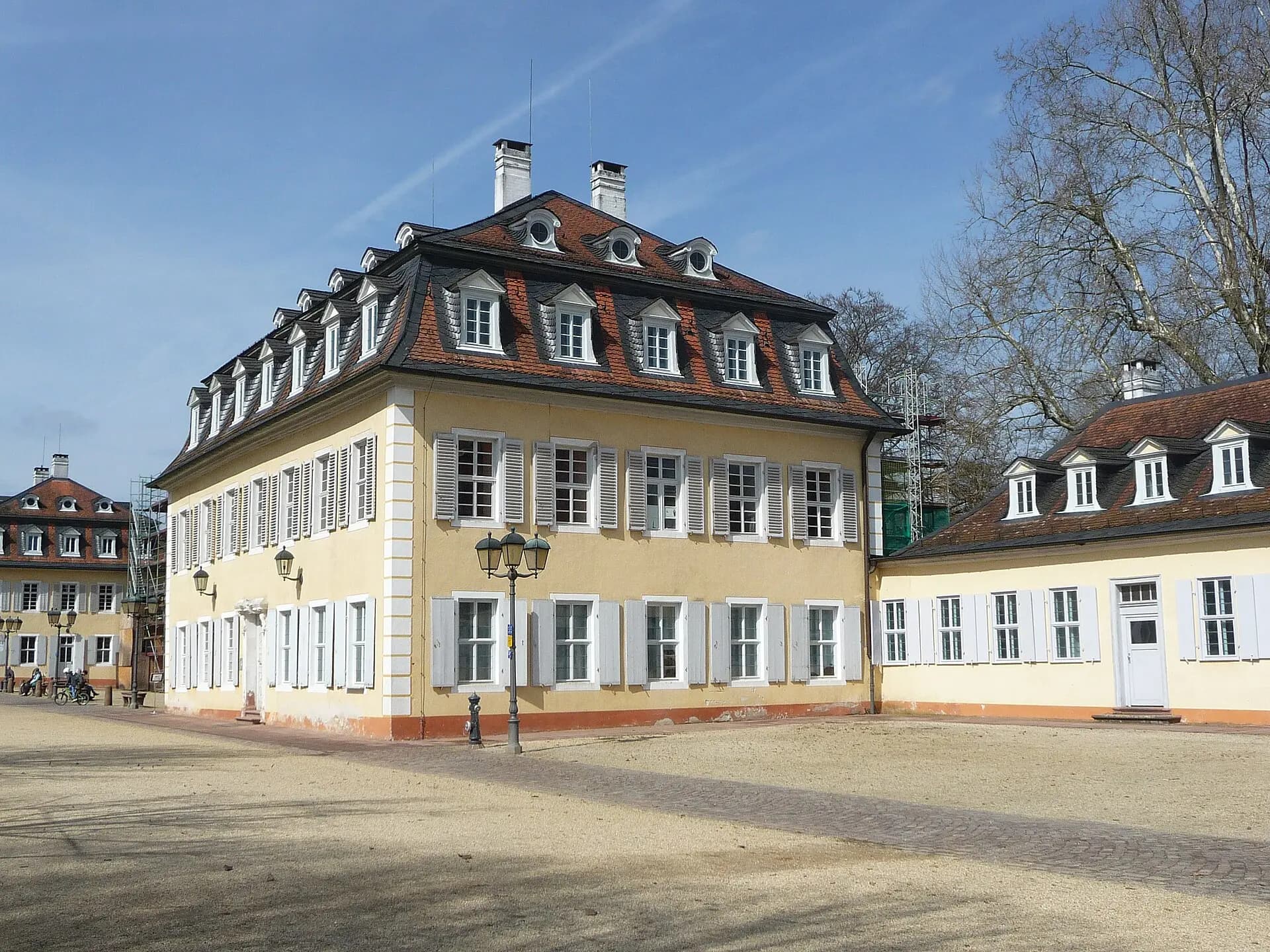 Hauptgebäude der Kuranlage Wilhelmsbad in Hanau-Nordwest