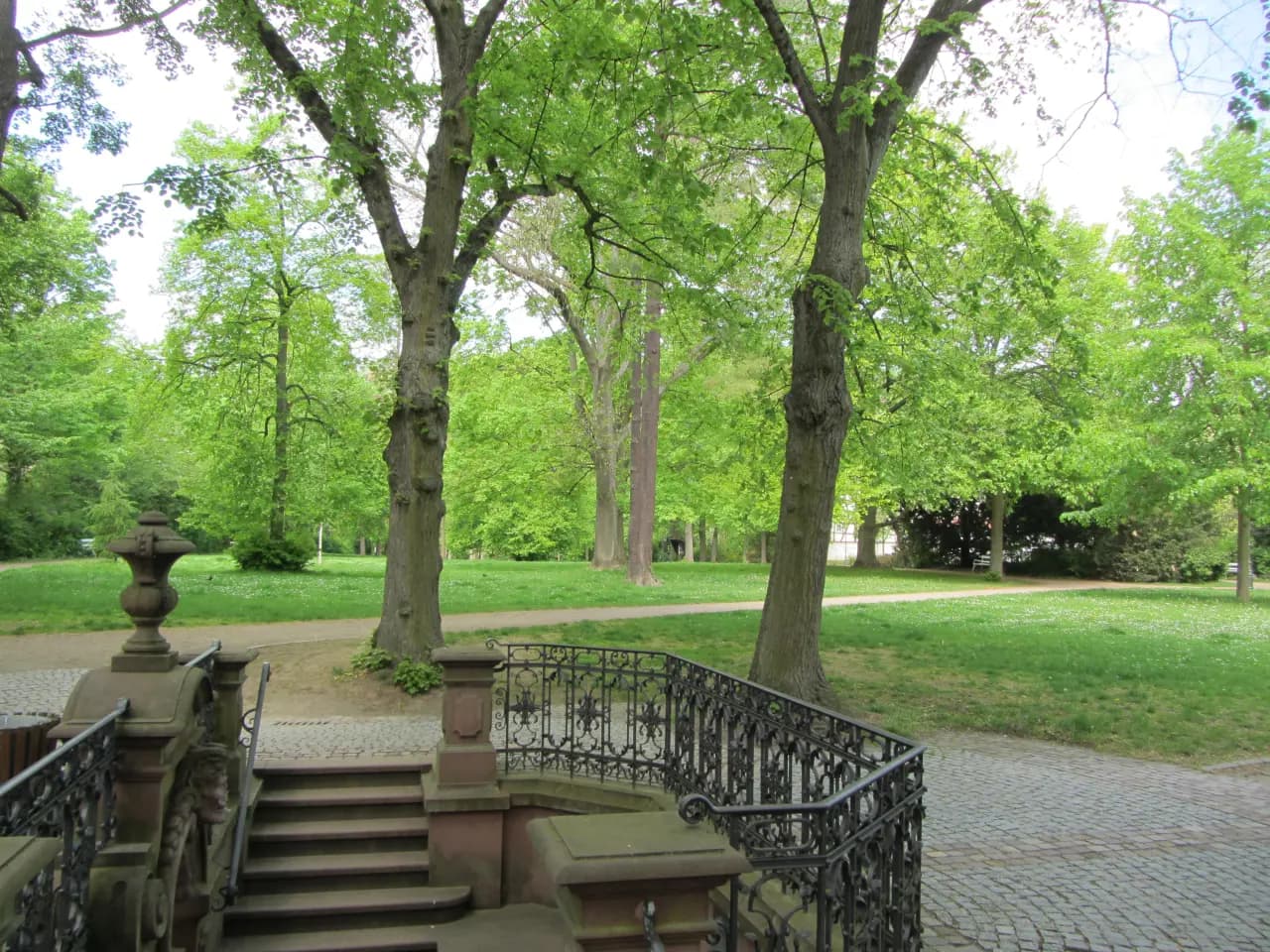Wilhelmspark mit Champagnerbrunnen in Bad Soden