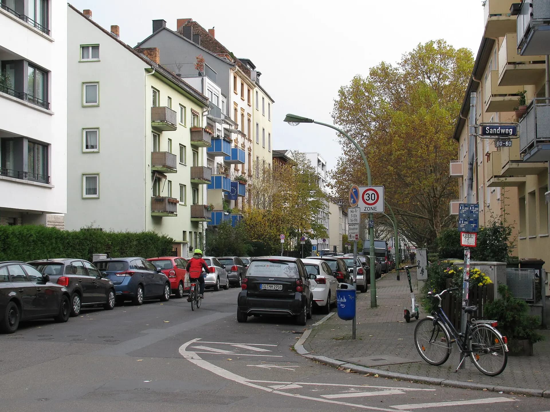 Wingertstraße im Frankfurter Ostend