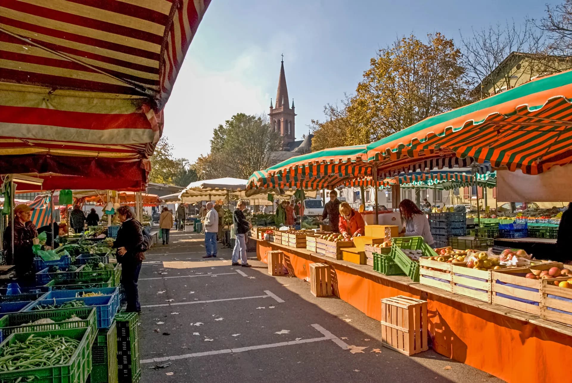 Höchster Wochenmarkt in Frankfurt Höchst