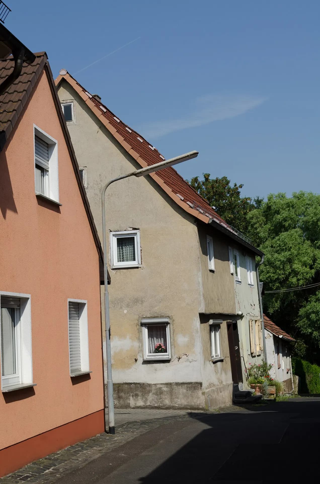Wohnhäuser in der Fischergasse in Stockstadt am Main