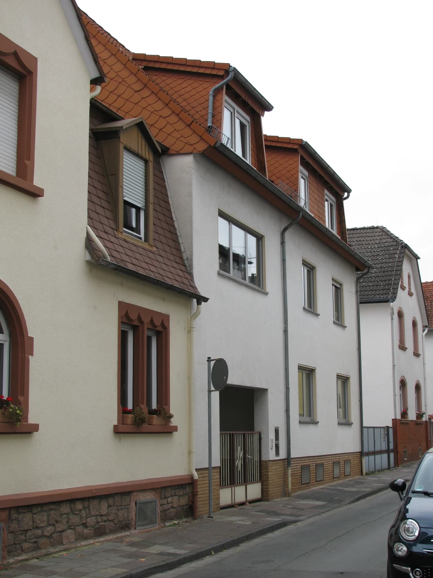 Wohnhäuser an der Rathausstraße in Dreieich-Sprendlingen
