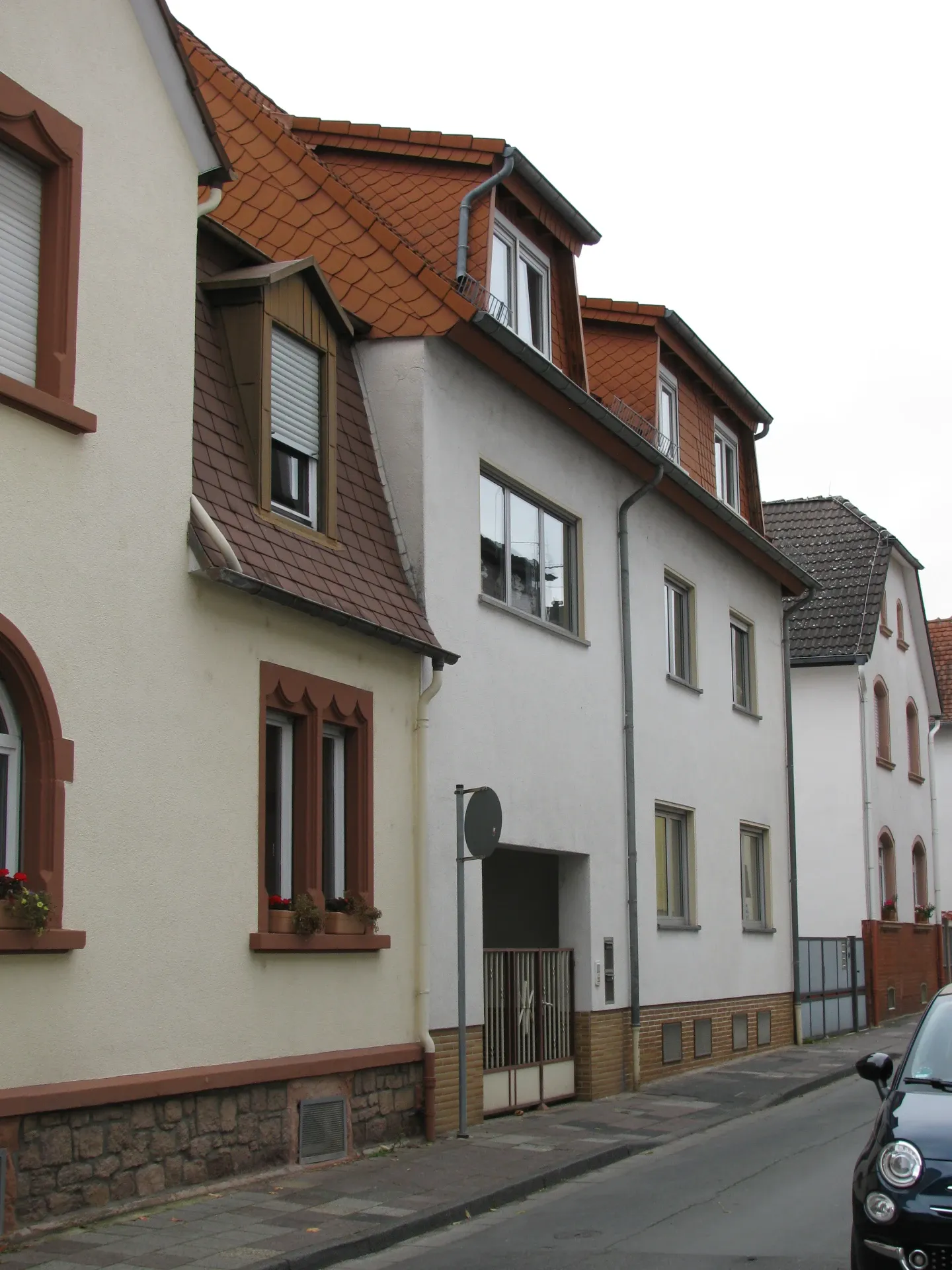 Wohnhäuser an der Rathausstraße in Dreieich-Sprendlingen