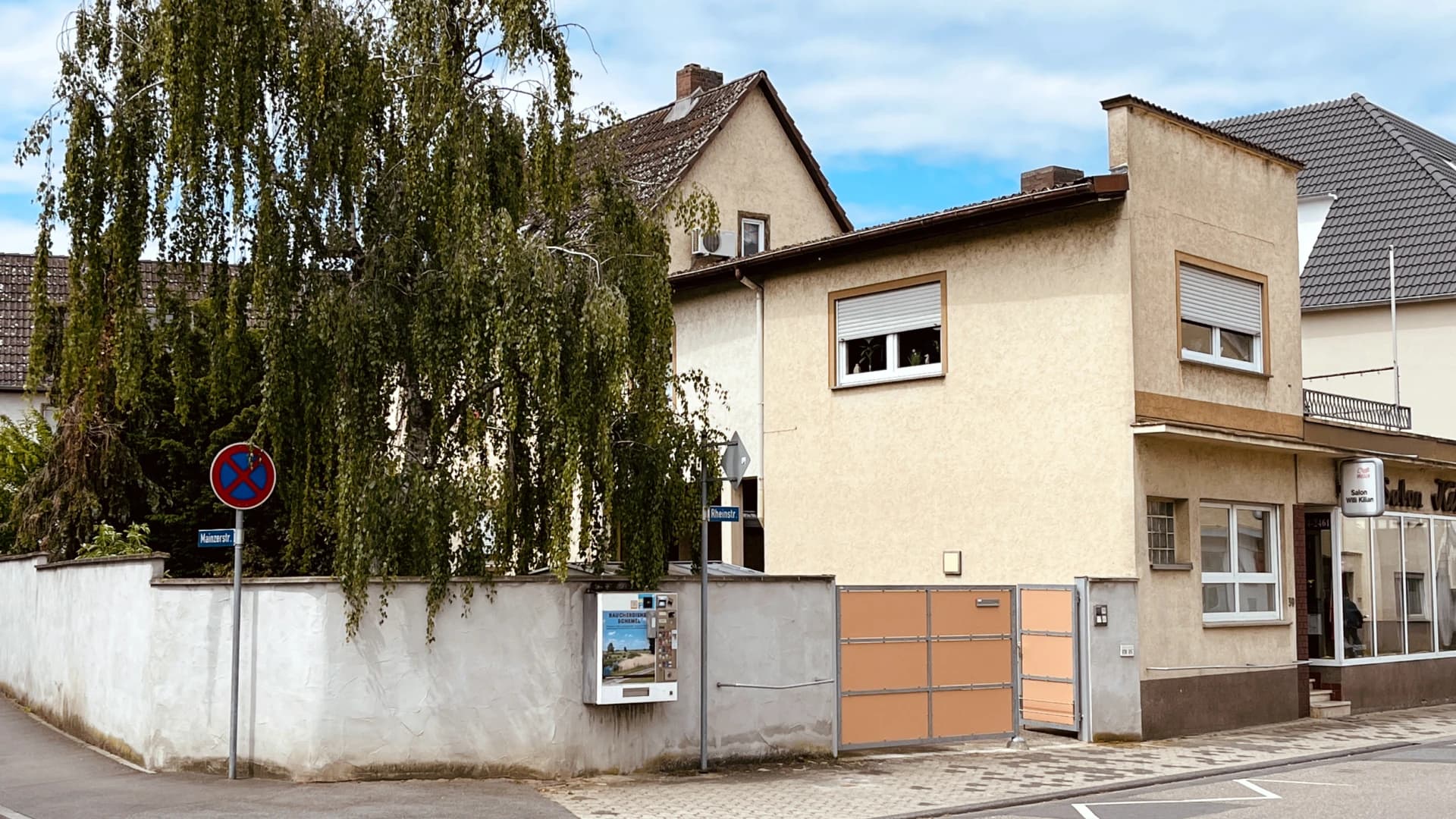 Wohnhäuser an der Rheinstraße in Ginsheim-Gustavsburg