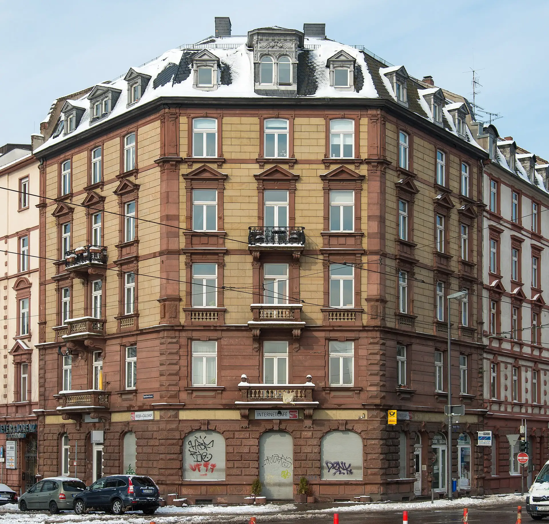 Gründerzeitliches Wohnhaus am Baseler Platz im Frankfurter Gutleutviertel