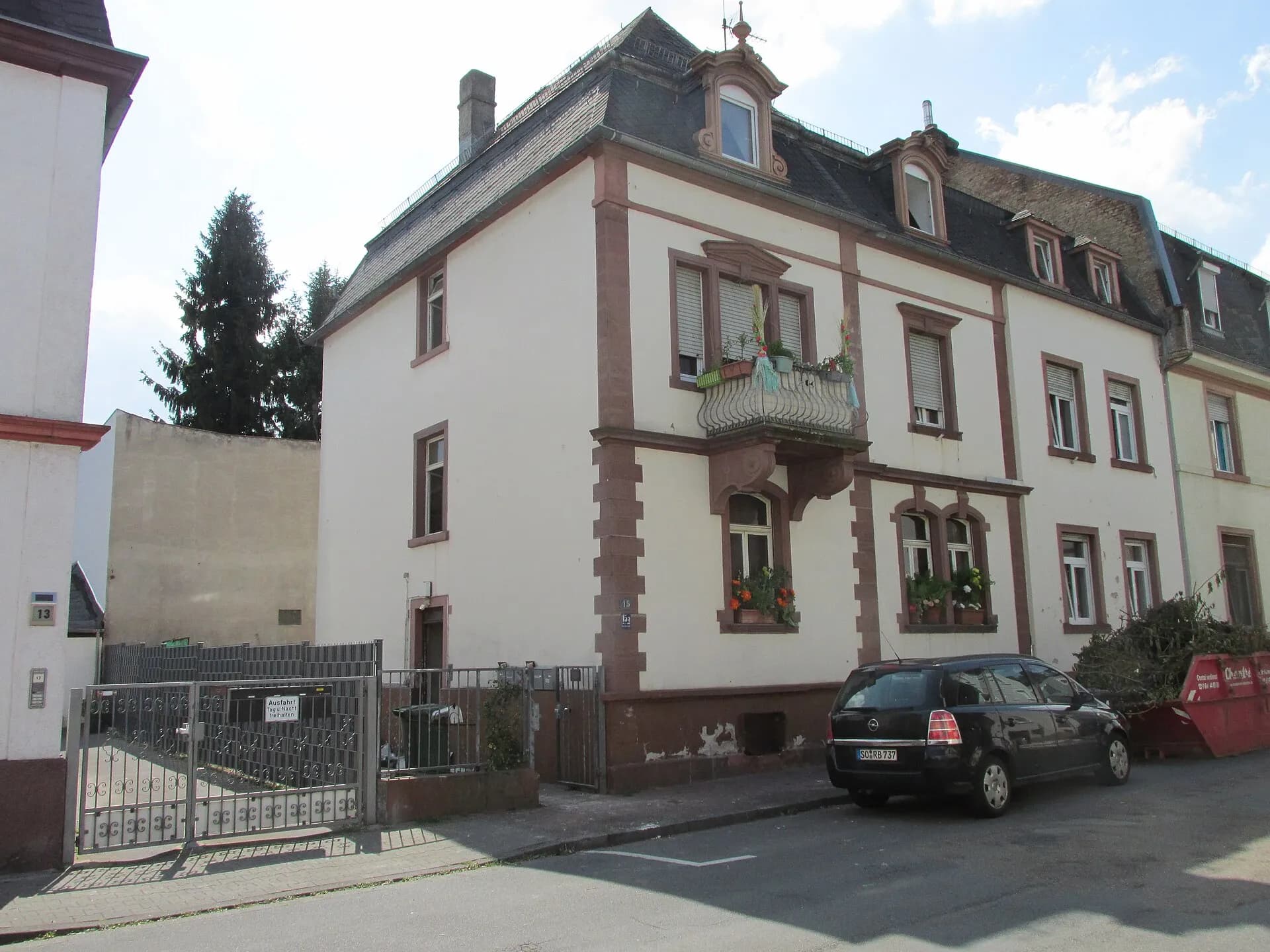 Gründerzeitliches Wohnhaus an der Brühlstraße in Frankfurt Heddernheim