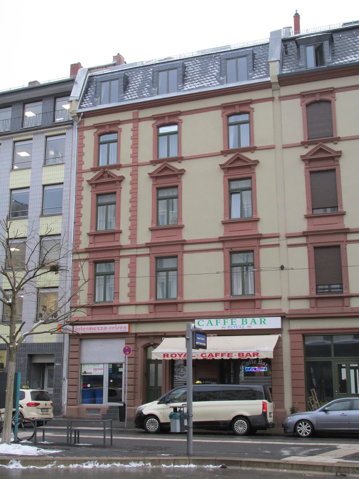 Wohnhaus an der Pforzheimer Straße im Frankfurter Gutleutviertel