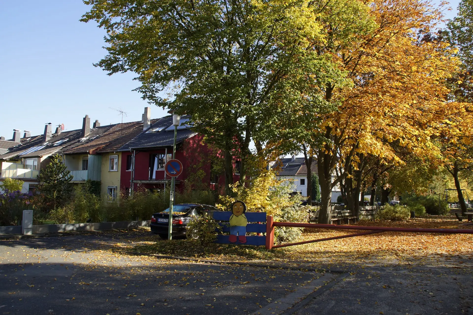 Wohnstraße am Pommernweg im Stadtteil Heilsberg in Bad Vilbel