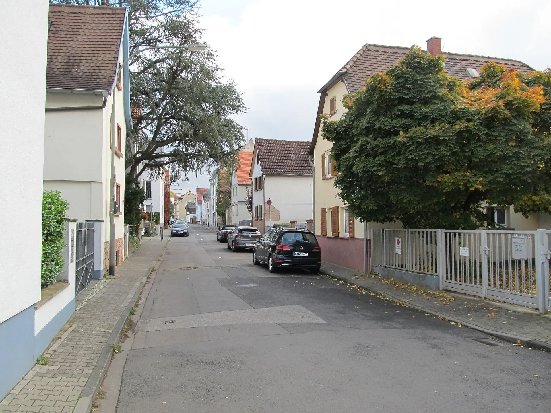 Wohnbebauung an der Woogstraße in Frankfurt Ginnheim