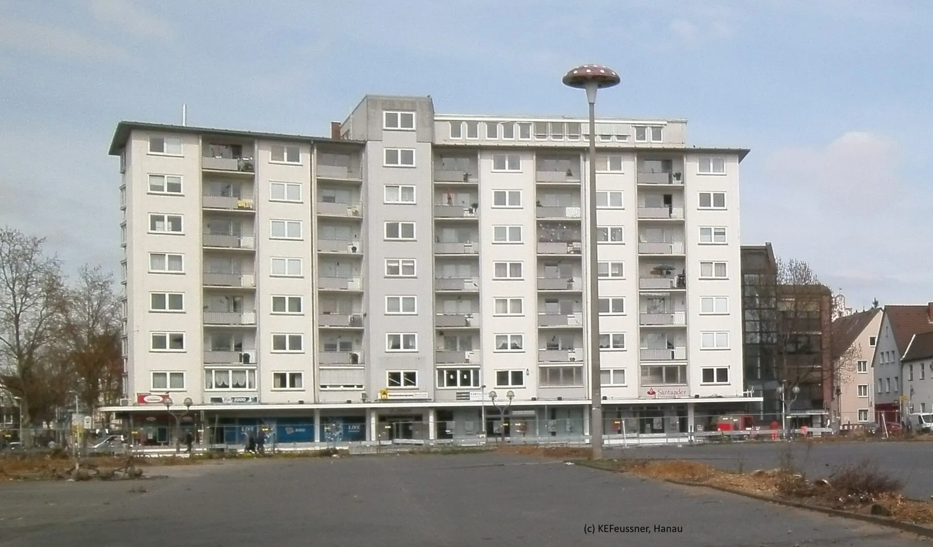 Ypsilonhaus von 1958 am Freiheitsplatz in Hanau
