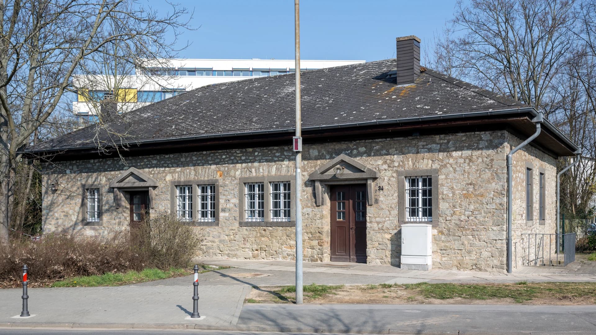 Bruchsteinbau in der Zanderstraße 34 in Bad Nauheim