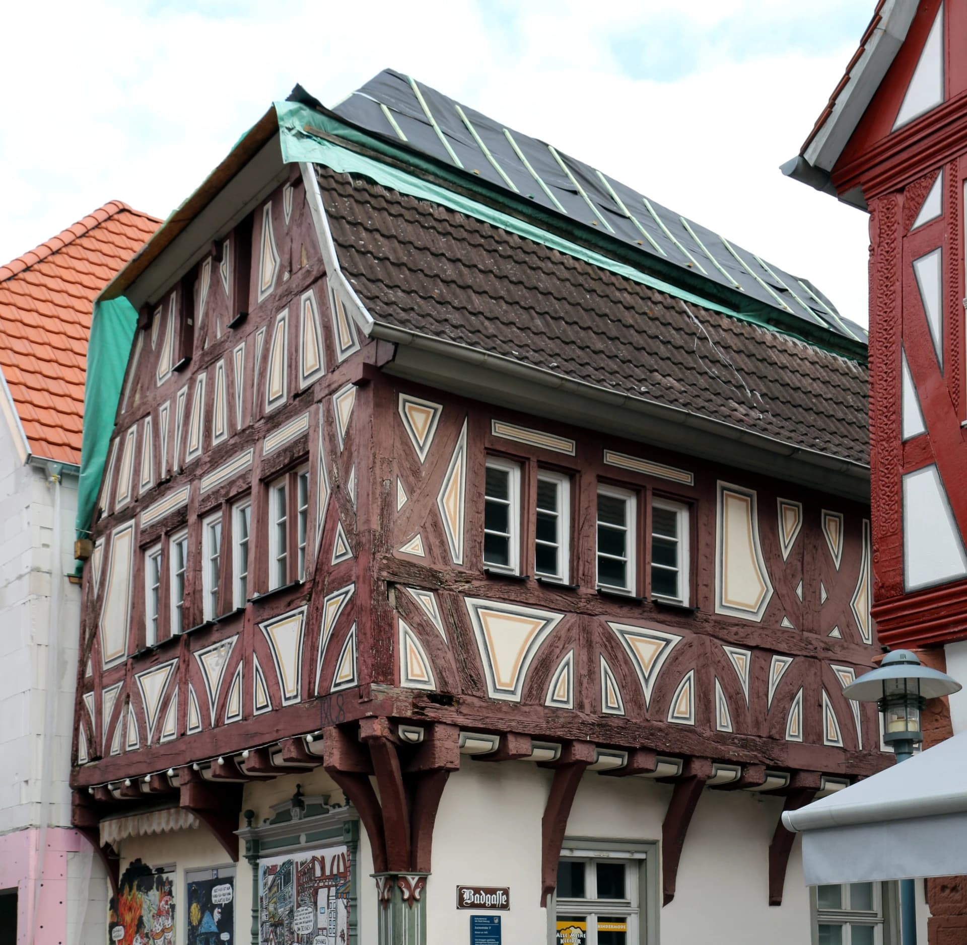 Fachwerkgiebel Zuckerstraße 17 in Dieburg