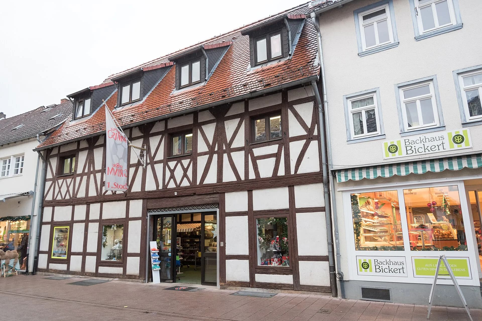 Fachwerkzeile Zuckerstraße 18 in Dieburg