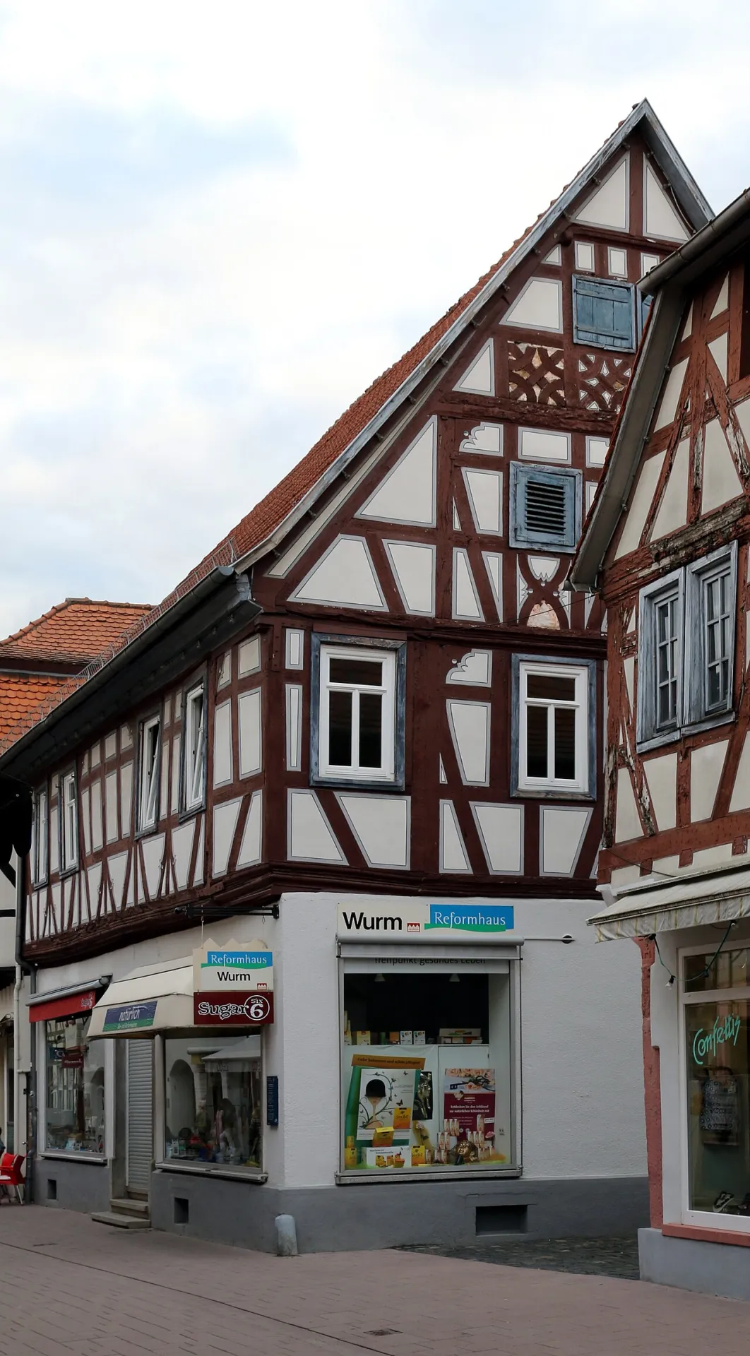 Fachwerkgiebel Zuckerstraße 6 in Dieburg