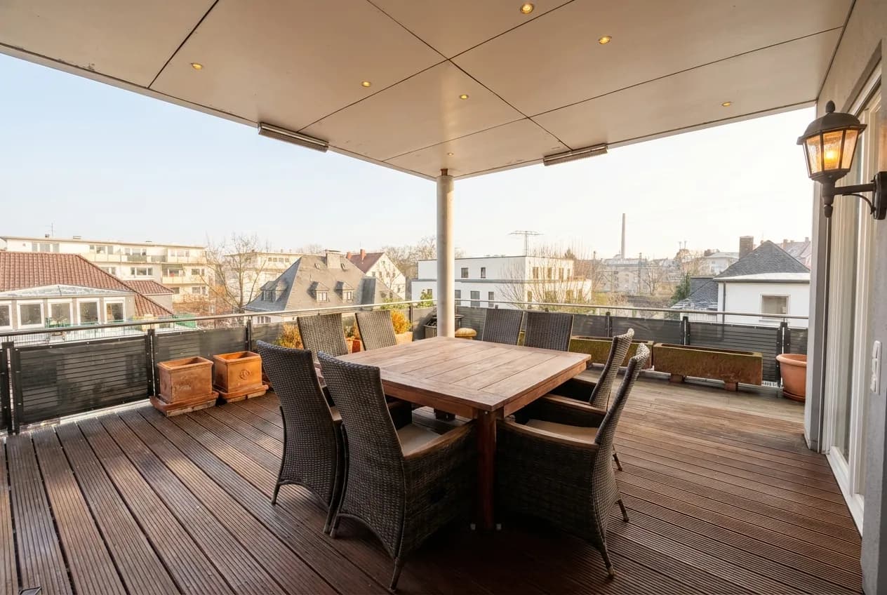 Penthouse mit umlaufender Dachterrasse – Großzügiges Wohnen im Offenbacher Westend
