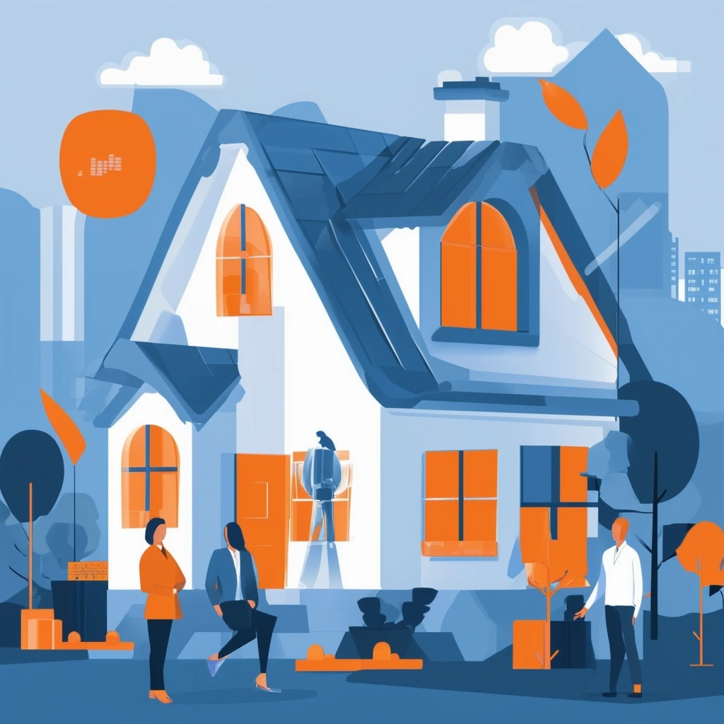 Weiterfuehrende Tools und Links Eine moderne effiziente Umgebung fuer Immobilieninvestments in Weiss Orange Blau und Grautoenen.